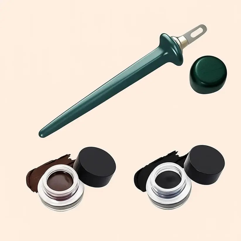 Eyeliner-Set – Präzise Linien mit ergonomischem Tool & wasserfestem Gel Zorenza