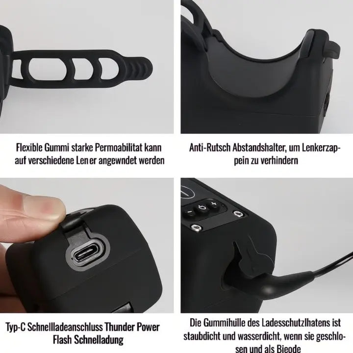 Fahrradhupe mit LED-Licht – laut & wetterfest Zorenza