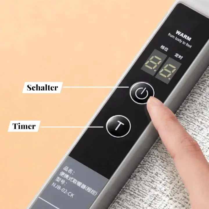 Faltbarer Heizfußwärmer Zorenza