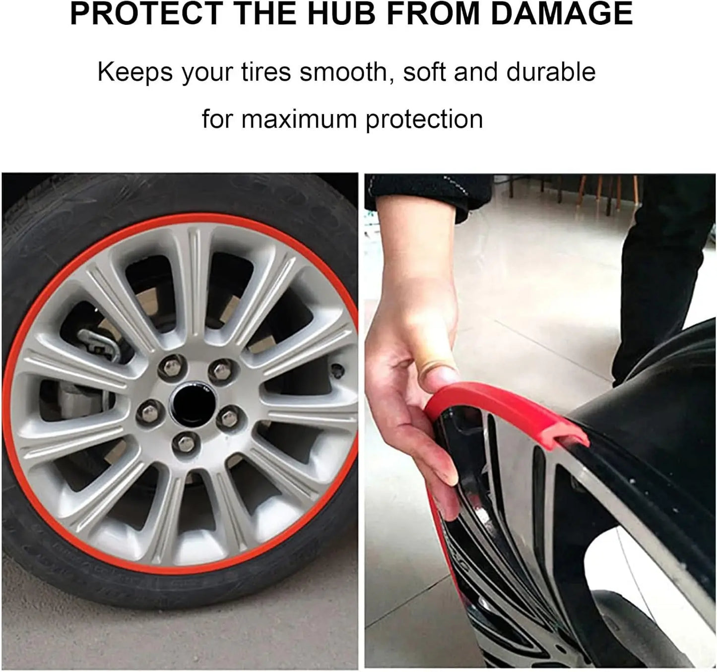 Felgenschutzring fürs Auto — Schützt stilvoll vor Kratzern & Bordsteinschäden 4er Set Mivoza Deutschland