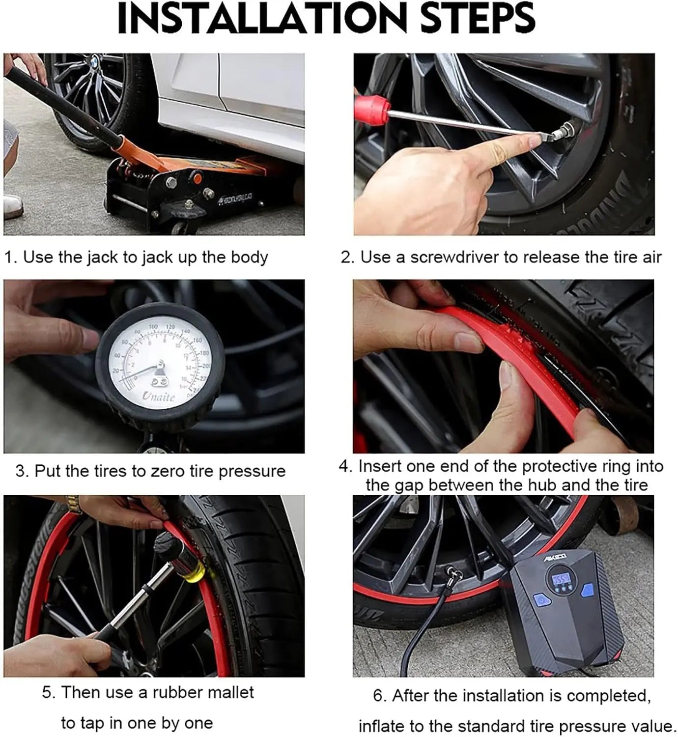 Felgenschutzring fürs Auto — Schützt stilvoll vor Kratzern & Bordsteinschäden 4er Set Mivoza Deutschland