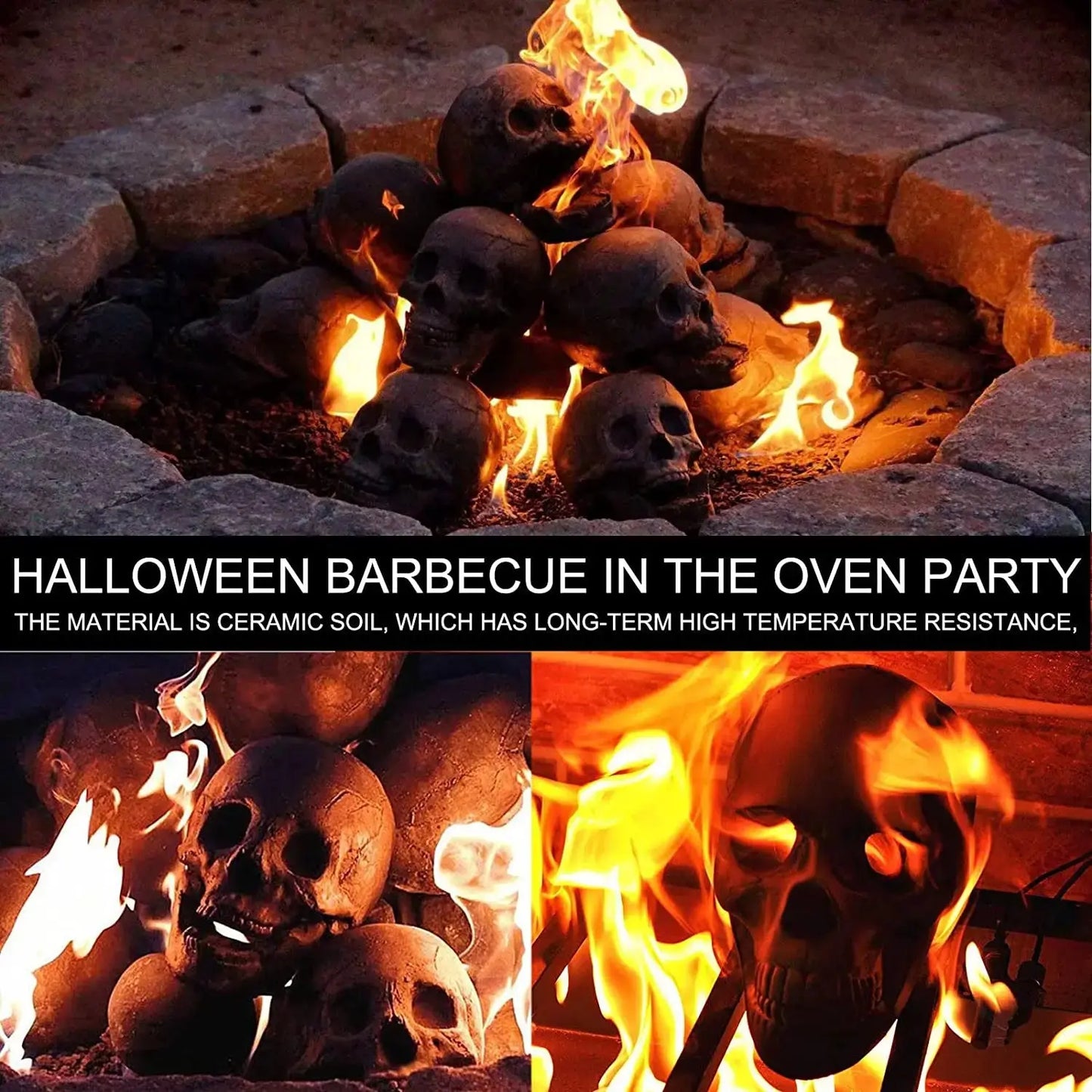 Feuerfestes Totenkopf-Ornament Mivoza Deutschland