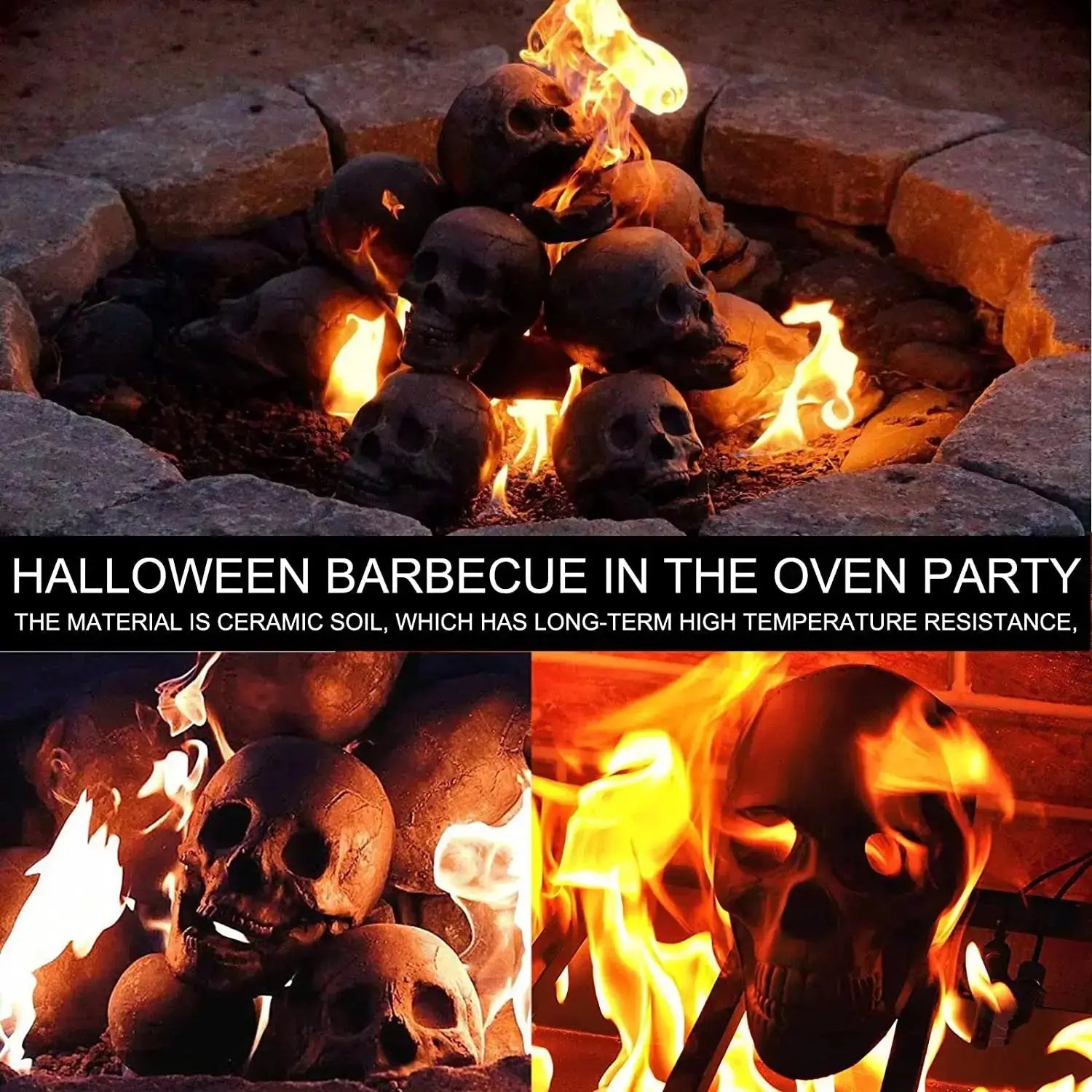 Feuerfestes Totenkopf-Ornament Mivoza Deutschland