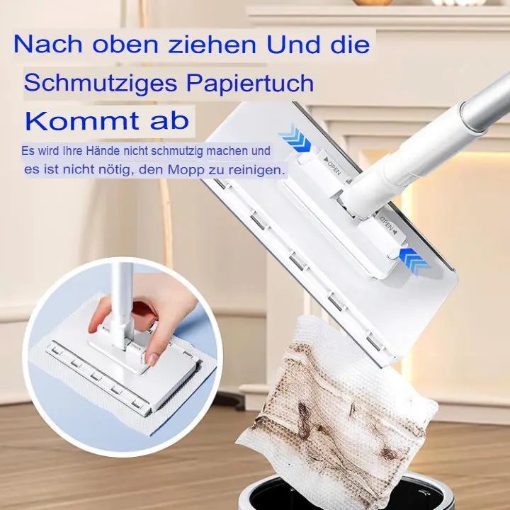 Flachmopp mit Edelstahlgriff – Gründliche Reinigung im Alltag Zorenza