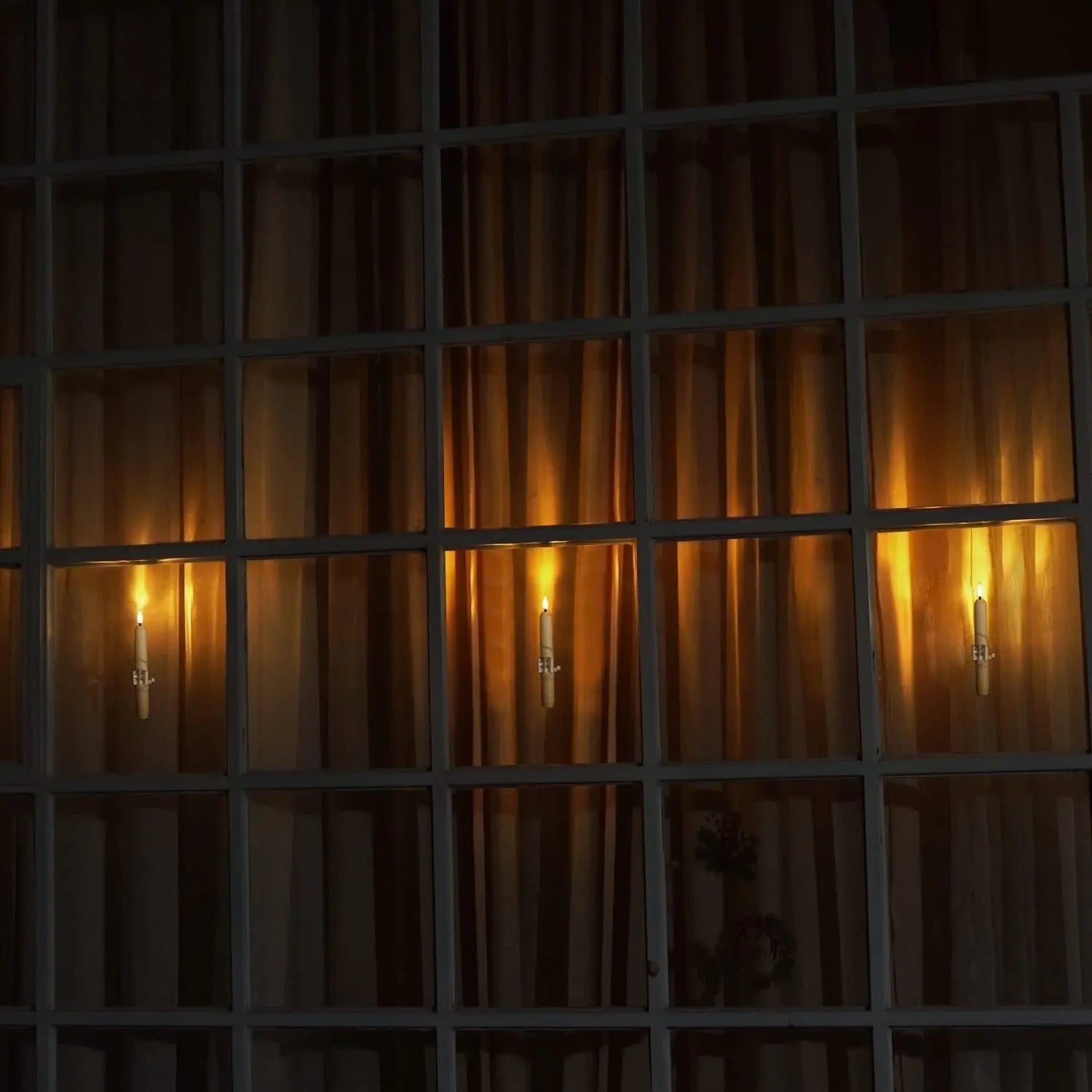 Flammenlose LED‑Fensterkerzen mit Dämmerungssensor, 6er Set Zorenza