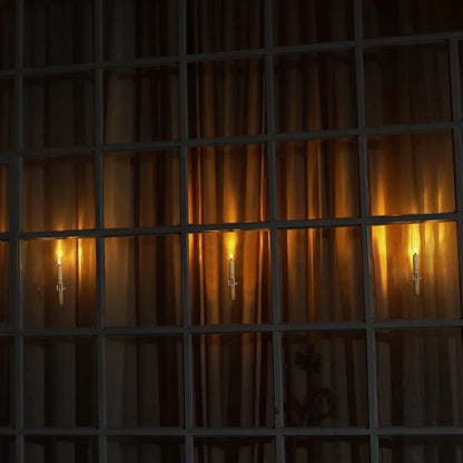 Flammenlose LED‑Fensterkerzen mit Dämmerungssensor, 6er Set Zorenza