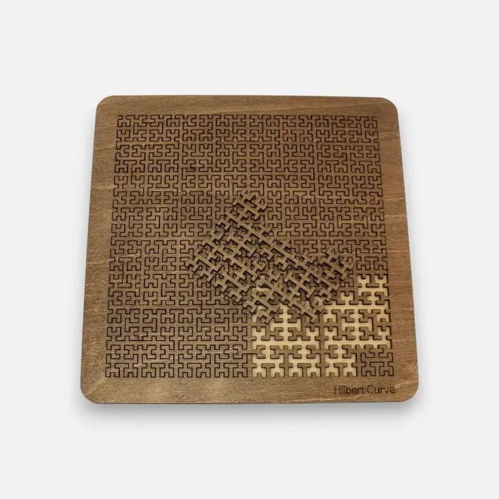 Fraktal-Puzzle aus Holz