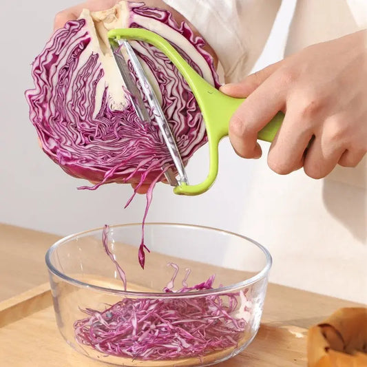 Gemüseschäler aus Edelstahl – Perfekt für Weißkohl, Rotkohl & andere Gemüsesorten Zorenza