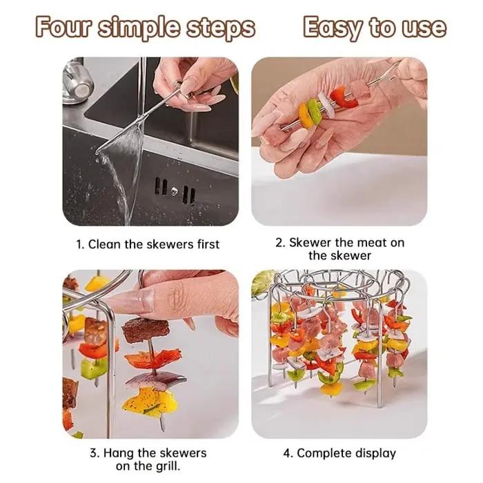 Grill-Set für Heißluftfritteusen — knusprig genießen ohne Rauch Zorenza