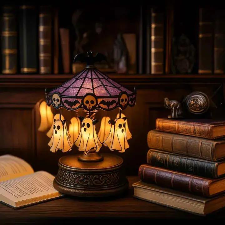 Halloween Geister-Karusselllicht – Warmes Dekorlicht Zorenza