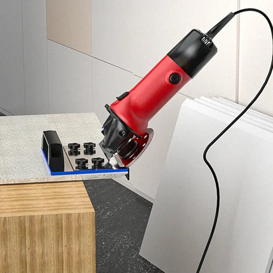 Halterung für Winkelschleifer | Präzise 45° Schnitte aus Edelstahl Zorenza