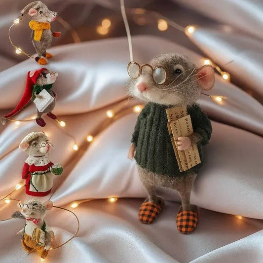 Handgefertigte Filz‑Maus (Unikat) – Jetzt 2 Stück zum Preis von 1 – ideale Geschenkidee Zorenza