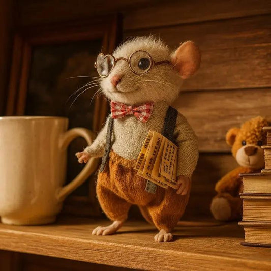 Handgefertigte Filz‑Maus (Unikat) – Jetzt 2 Stück zum Preis von 1 – ideale Geschenkidee Zorenza