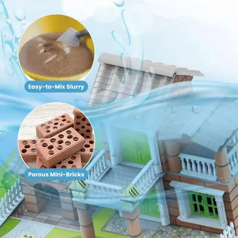 Hausbau-Simulationsspielzeug | Kreatives Bauset für Kinder ab 6 Jahren Zorenza