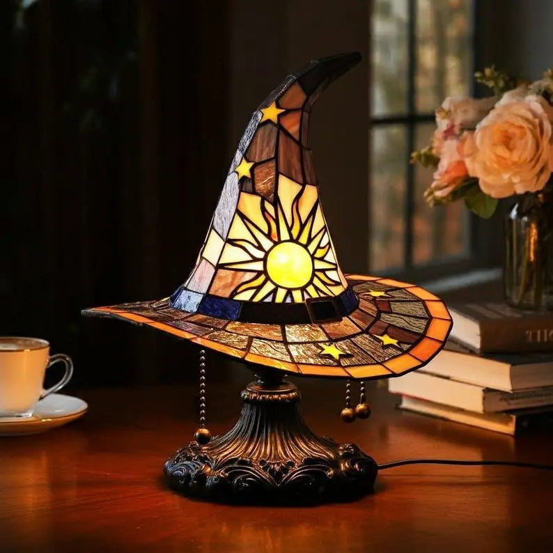 Hexenhut-Lampe – Magische Leuchte für Halloween, Gothic & Fantasy-Dekor Mivoza Deutschland