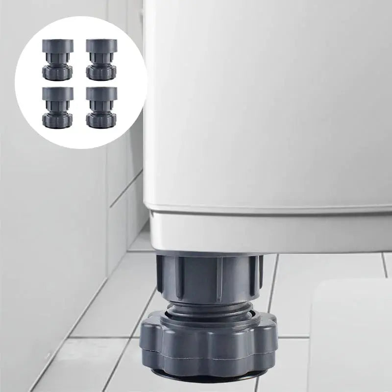 Höhenverstellbare Anti-Vibrations-Unterlage für Waschmaschinen – 4 Stück Zorenza