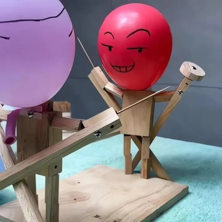 Holz-Ballon-Schlachtspiel mid 100 Ballons – Aktiver Spielspaß für Kinder Zorenza