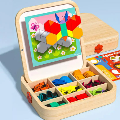 Holz-Magnetpuzzle | Nachhaltig, bunt & motorikfördernd Zorenza