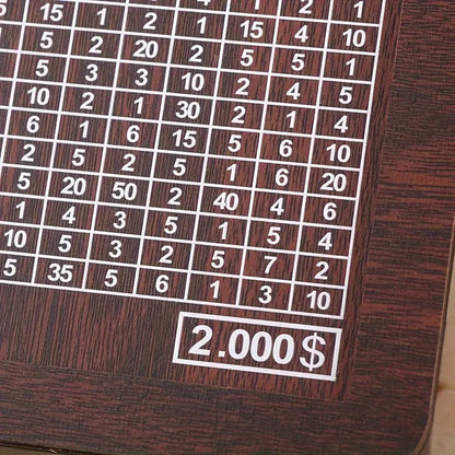 Holz-Sparziel-Tracker – Einstellbare Münzeinwurfbox zur Budgetplanung Zorenza