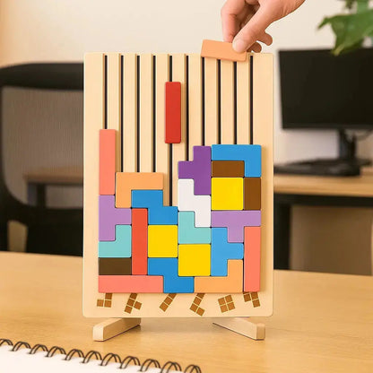 Holz-Tetris-Aktivitätsbrett Zorenza
