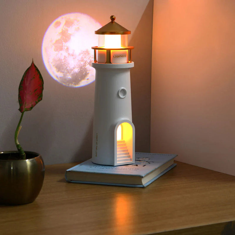 Leuchtturm Lampe — Erschafft atemberaubende Mondlandschaft-Projektionen Mivoza Deutschland