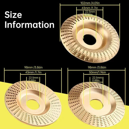Industrie-Qualitäts 3-teiliges professionelles Schleifscheiben-Set für die Holzbearbeitung Zorenza