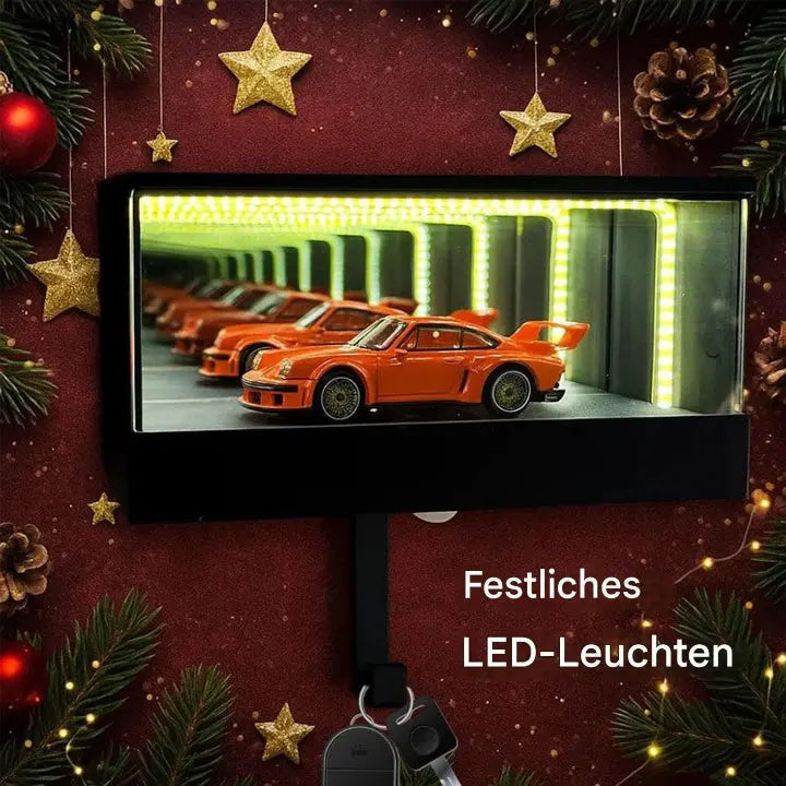 Infinity-Garage Schlüsselhalter mit LED-Spiegeleffekt Zorenza