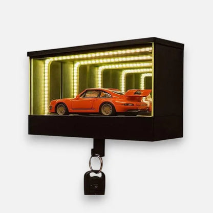 Infinity-Garage Schlüsselhalter mit LED-Spiegeleffekt Zorenza