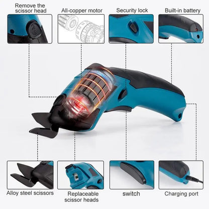 Kabellose Akku-Schere | Präzise Schnitte, ergonomisch komfortabel Zorenza