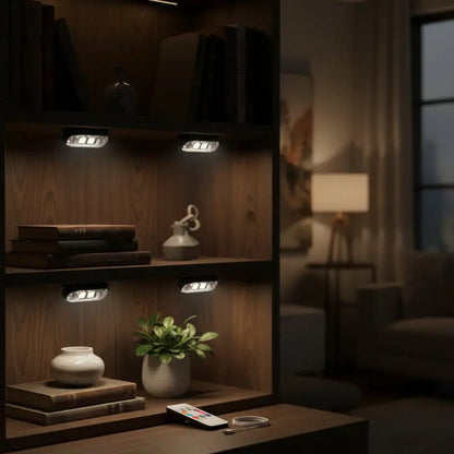 Kabellose LED-Akzentlichter (4-er Set) Zorenza