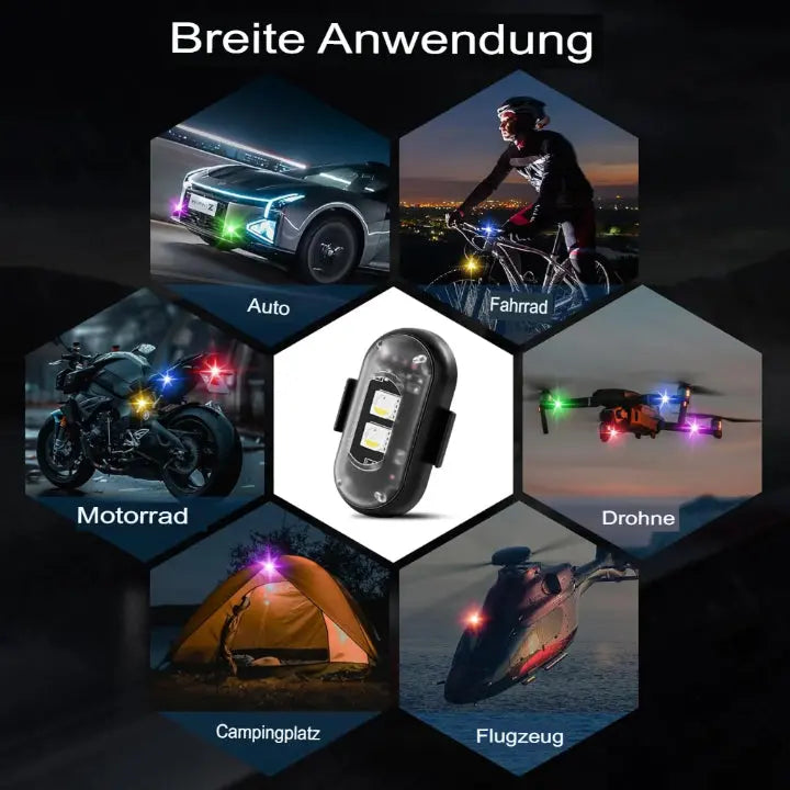 Kabellose LED-Akzentlichter (4-er Set) Zorenza