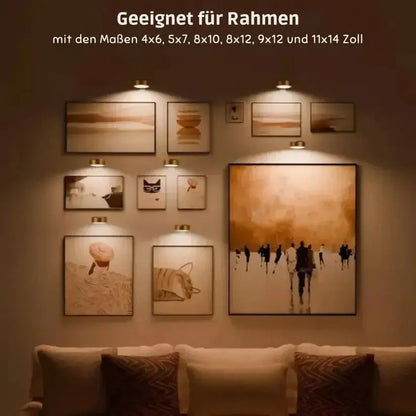 Kabellose LED-Bilderleuchte – Elegantes Licht für Kunst & Dekoration Zorenza