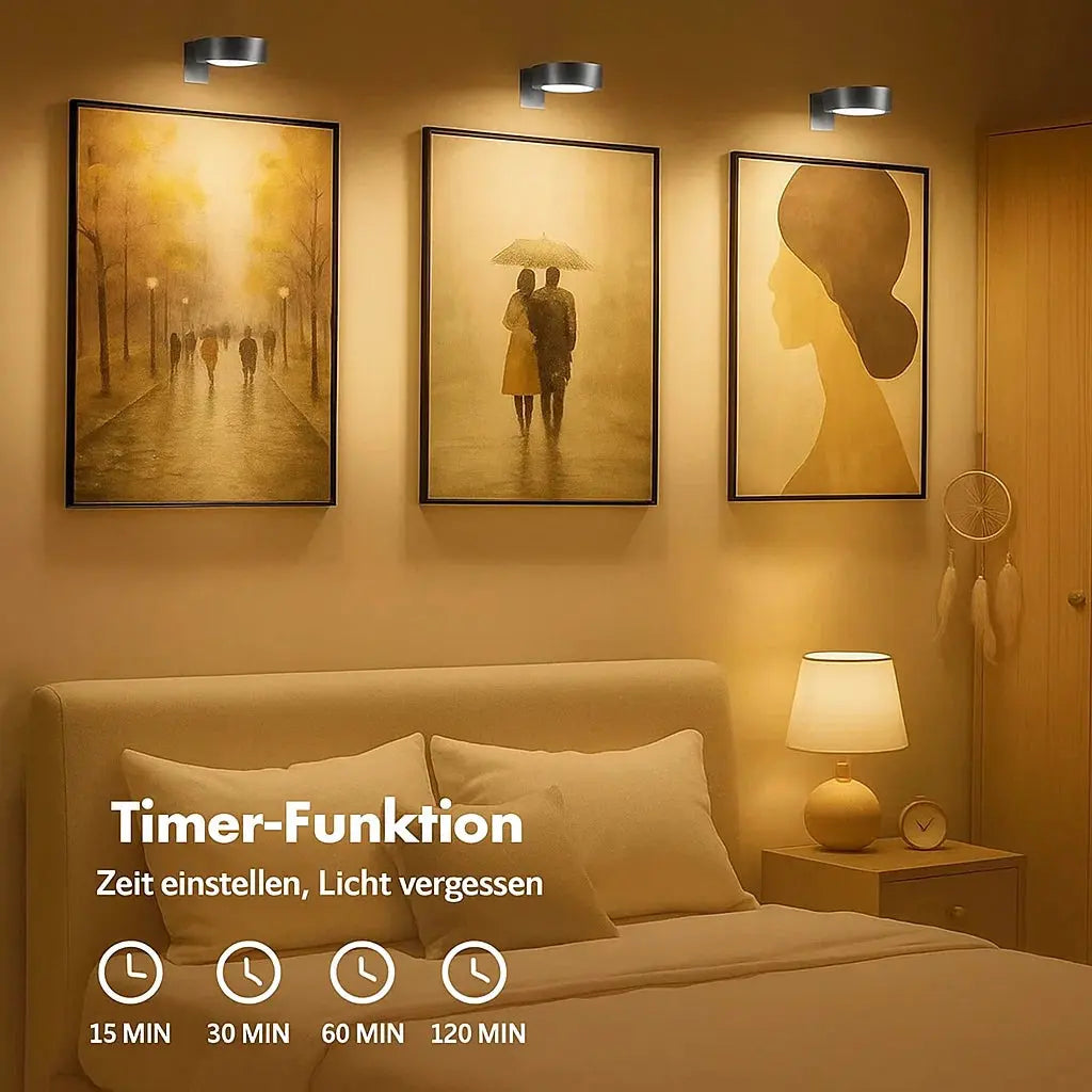 Kabellose LED-Bilderleuchte – Elegantes Licht für Kunst & Dekoration