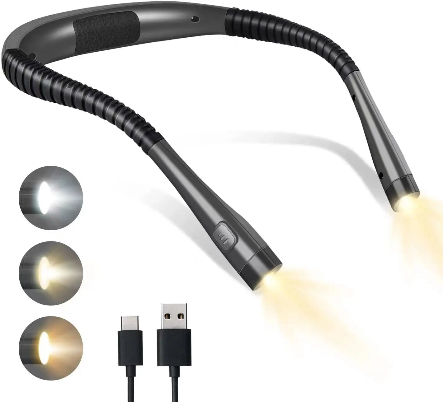 Kabellose LED-Halslampe mit USB-C-Aufladung Zorenza
