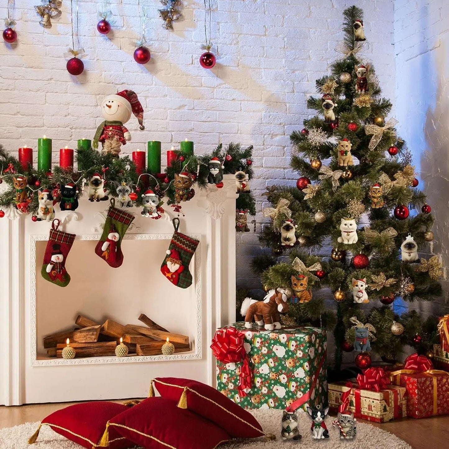 Katzen-Adventskalender | Handbemalte Harzfiguren & Überraschungen Zorenza