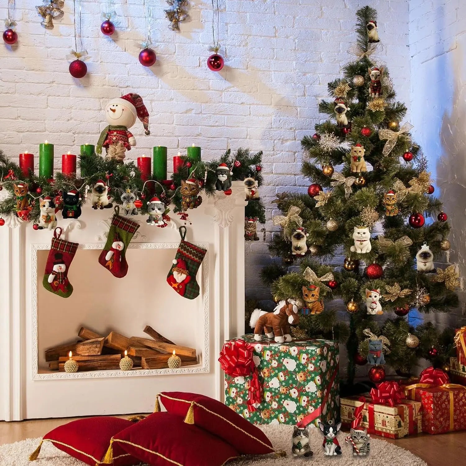 Katzen-Adventskalender | Handbemalte Harzfiguren & Überraschungen Zorenza