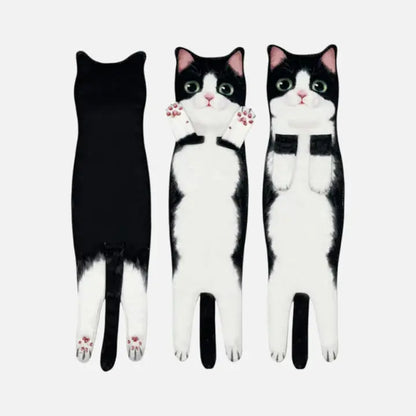 Katzen-Motiv-Handtuch