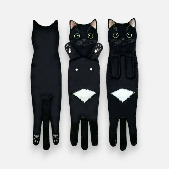 Katzen-Motiv-Handtuch