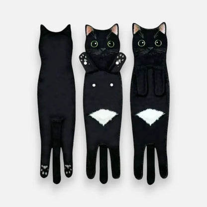 Katzen-Motiv-Handtuch