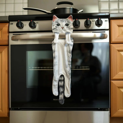 Katzen-Motiv-Handtuch – Weich, schön & sofort nutzbar