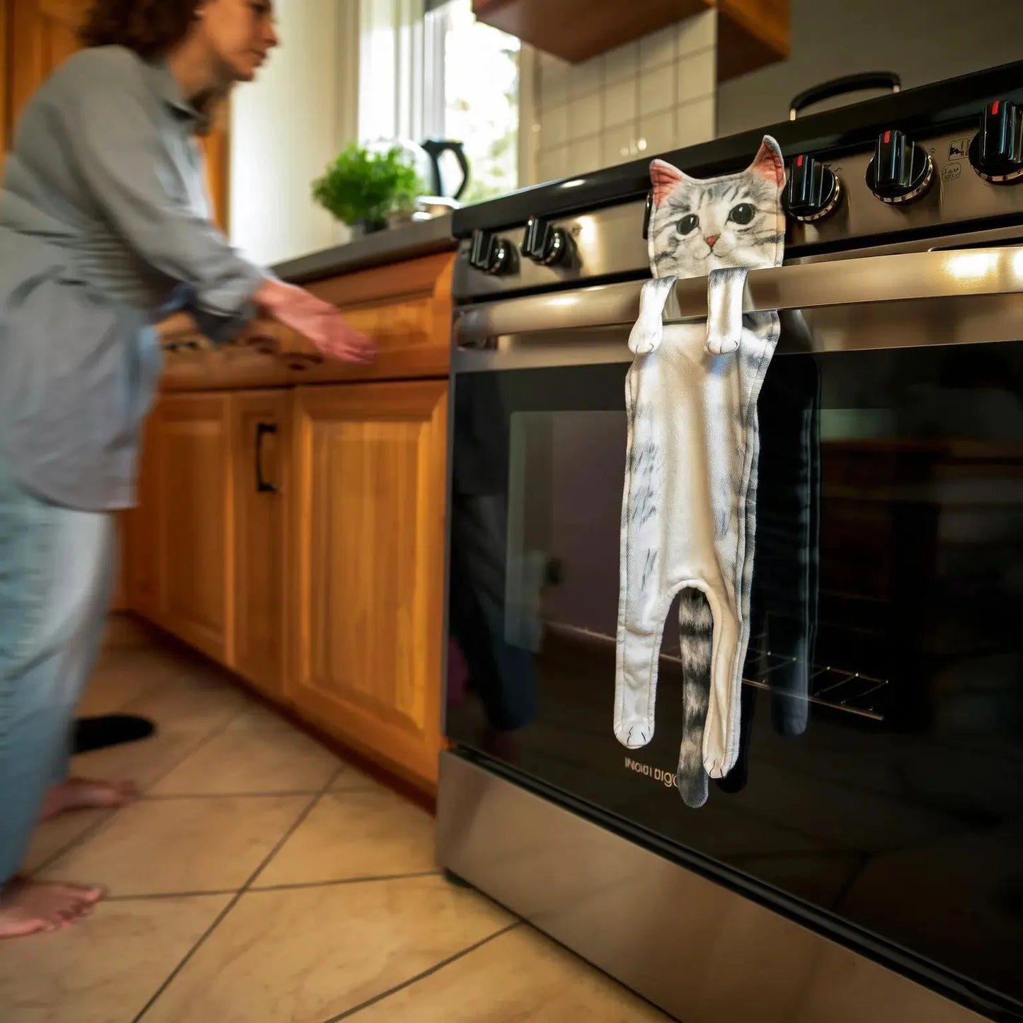 Katzen-Motiv-Handtuch – Weich, schön & sofort nutzbar