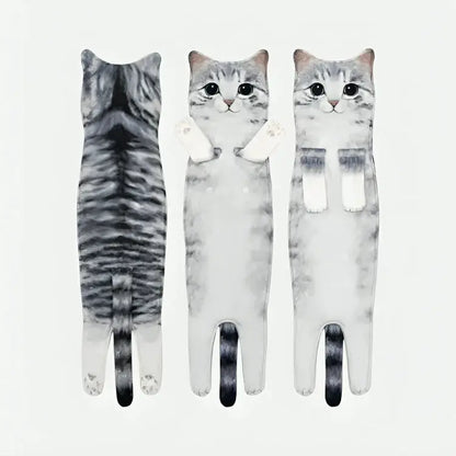 Katzen-Motiv-Handtuch – Weich, schön & sofort nutzbar