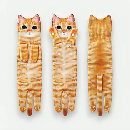 Katzen-Motiv-Handtuch – Weich, schön & sofort nutzbar