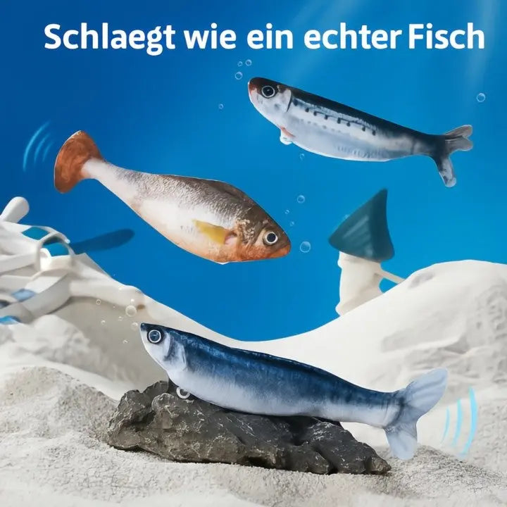 Katzenspielzeug Fisch mit Bewegungssensor – 3er-Set Zorenza
