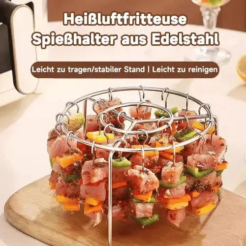 Kebab-Grill für Heißluftfritteusen – Gleichmäßiges Garen & BBQ-Genuss Zorenza