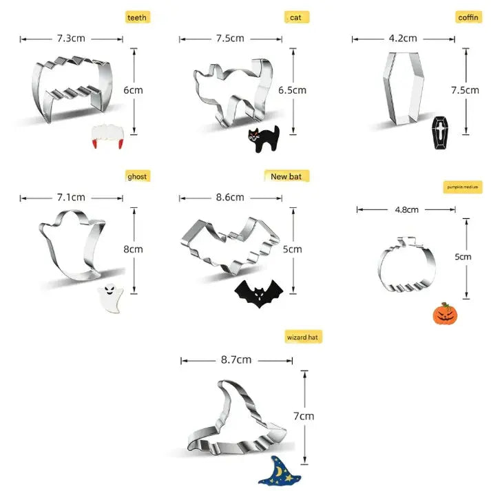Keksformen Halloween | 7-teiliges Set Zorenza