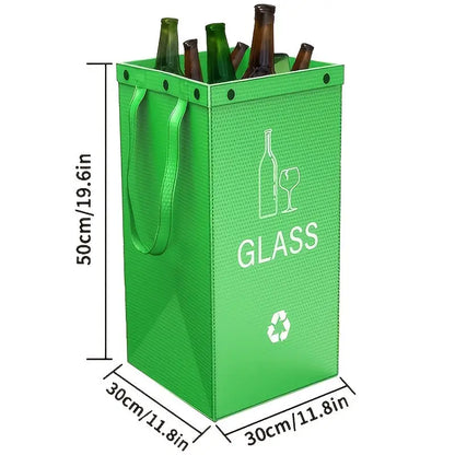 Klappbarer 3-in-1 Mülleimer – Robuster Recyclingbehälter mit großem Fassungsvermögen Zorenza