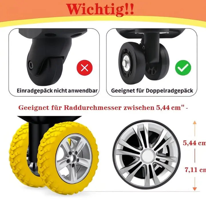 Kofferrad-Abdeckungen – Leises Rollen und zuverlässiger Schutz Zorenza