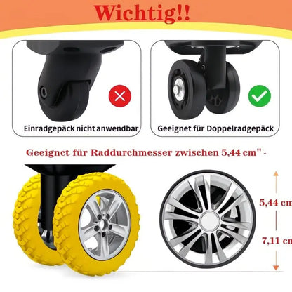 Kofferrad-Abdeckungen – Leises Rollen und zuverlässiger Schutz Zorenza