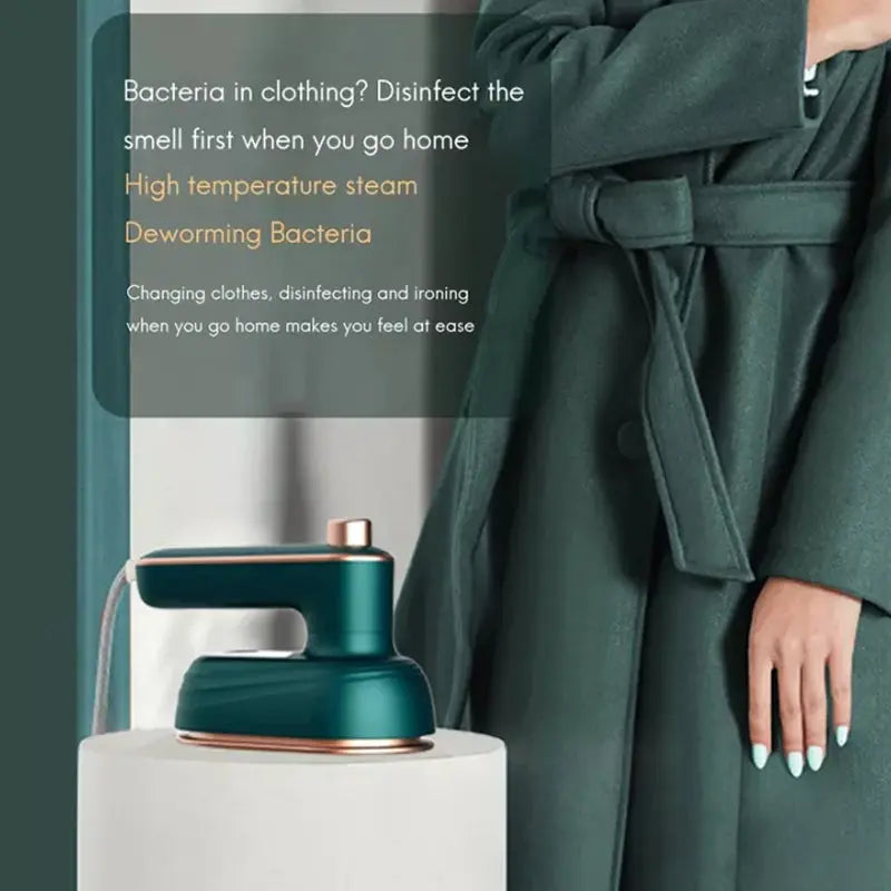 Kompakter 2-in-1 Mini-Dampfbügler für müheloses Bügeln Zorenza